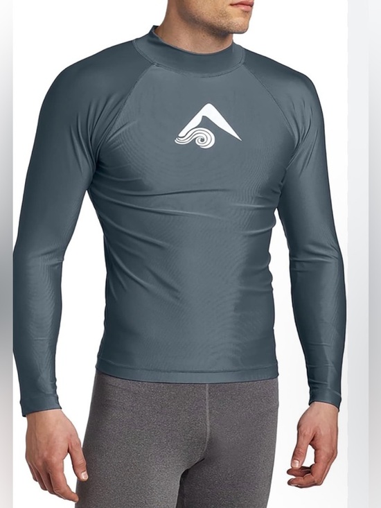 Other - Nwt xxl 2x rash guard in charcoal gray sun shirt surf beach